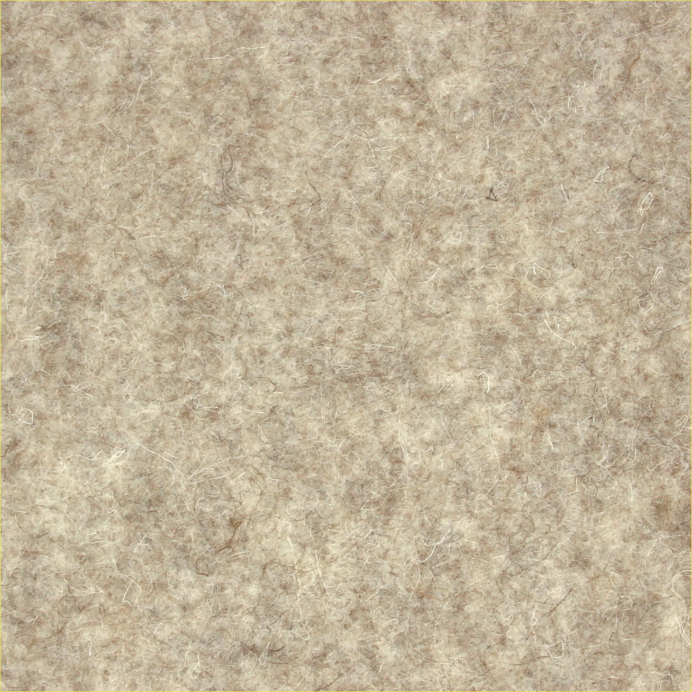 100% reiner Wollfilz Naturbeige